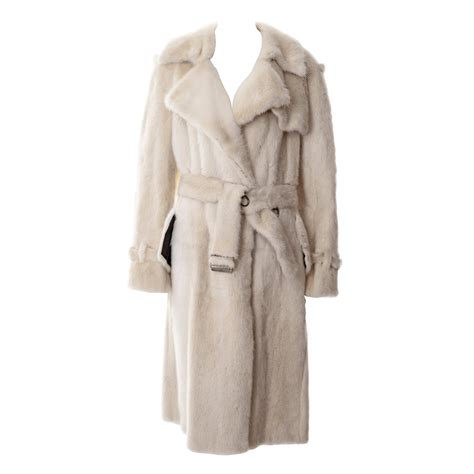 white gucci fur coat|gucci trench coat women's.